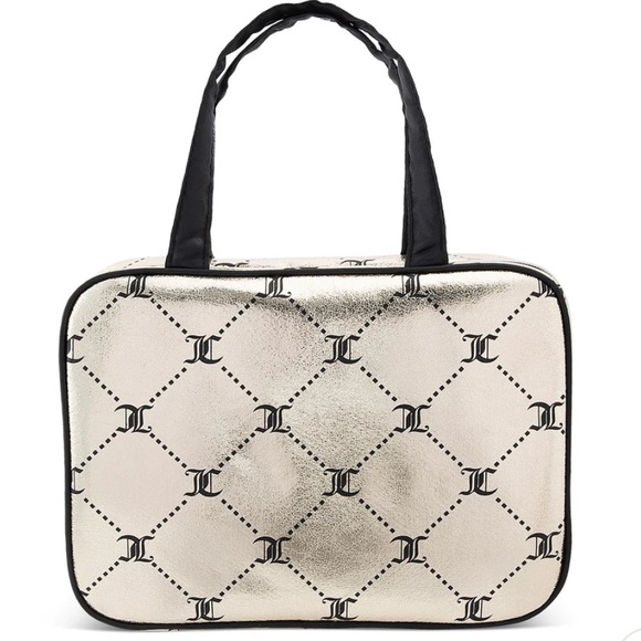 Juicy Couture Handbags - Juicy Couture large gold weekender makeup bag